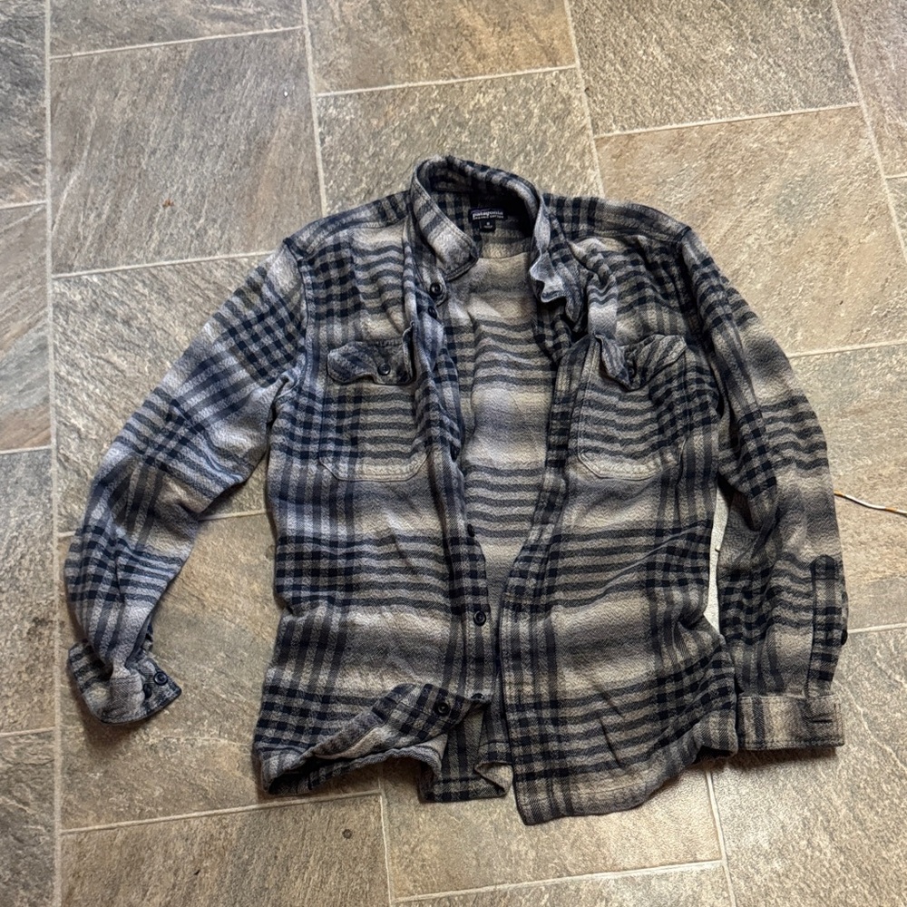 Plaid Button-Up Shirt